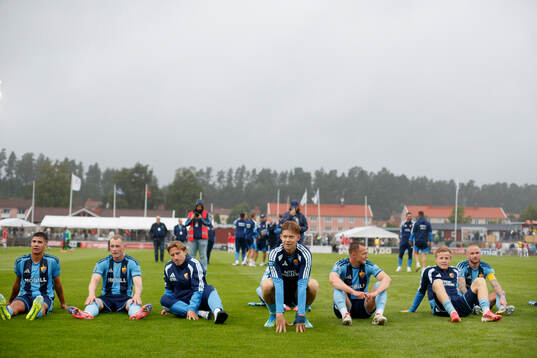 Djurgårdens spelare firar