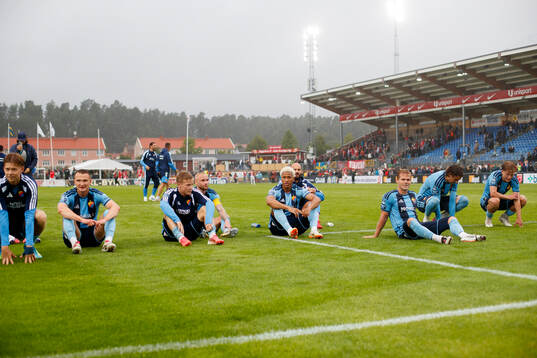 Djurgårdens spelare firar