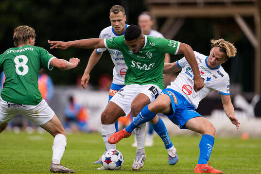 Brages Gideon Granström och IFK Värnamos Sigge Jansson