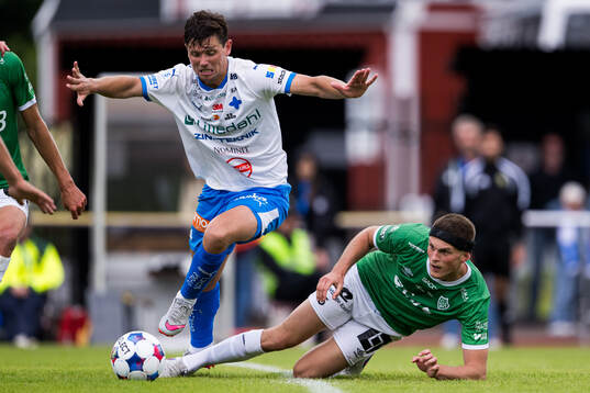 IFK Värnamos Marcus Antonsson och Brages Lorik Konjuhi