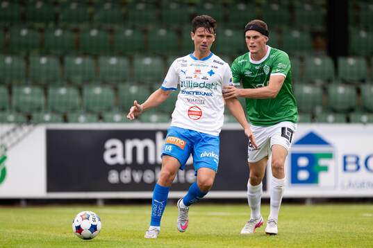 IFK Värnamos Marcus Antonsson och Brages Lorik Konjuhi