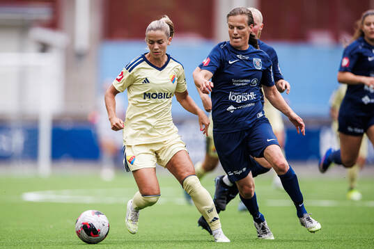 Djurgårdens Johanna Renmark och Eskilstuna United DFFs