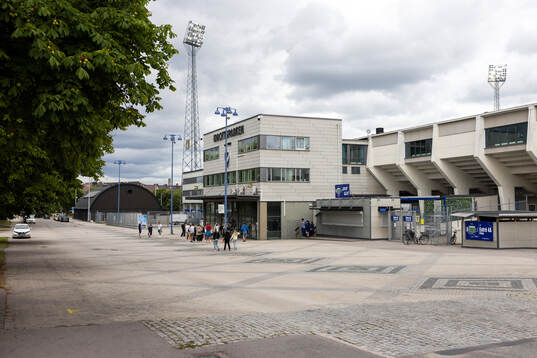 Exteriör vy av Norrköpings Idrottspark