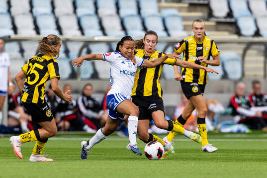 IFK Norrköpings Amanda Sundström och Hammarbys Vilma