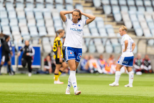 IFK Norrköpings Malva Larsson deppar