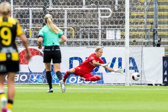 Hammarbys målvakt Cajsa Andersson