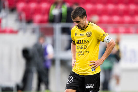 Mjällbys Jesper Gustavsson deppar