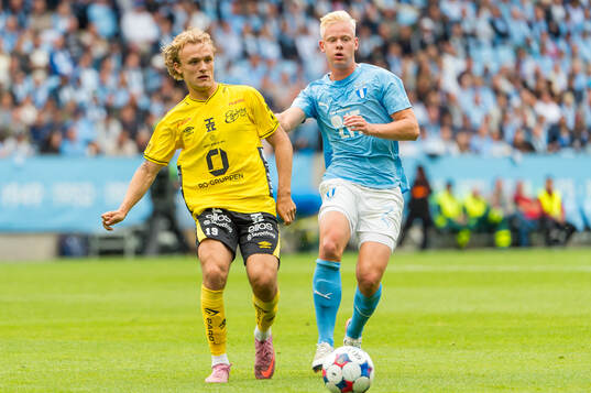 Elfsborgs Julius Beck och Malmö FFs Otto Rosengren