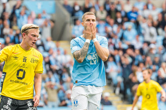 Malmö FFs Diego Garcia deppar