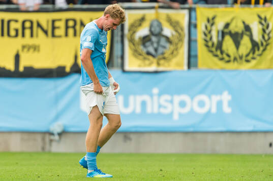 Malmö FFs Malte Frejd Pålsson deppar