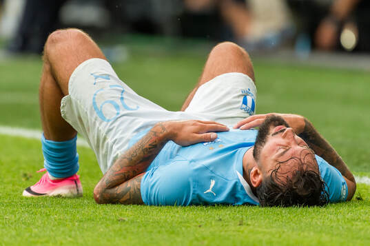 Malmö FFs Sead Haksabanovic deppar
