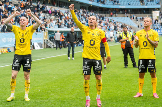Elfsborgs Thomas Isherwood, Niklas Hult och Frederik Ihler