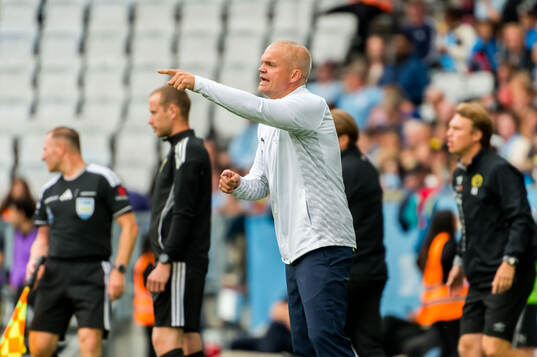 Malmö FFs huvudtränare Gaute Helstrup