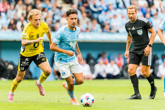 Malmö FFs Adrian Skogmar och Elfsborgs Julius Beck