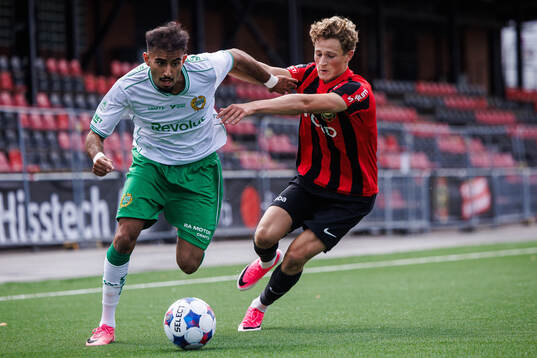 Hammarbys Montader Madjed och Brommapojkarnas Atle Wahlund