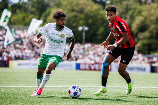 Hammarbys Tesfaldet Tekie och Brommapojkarnas Sion Oppong
