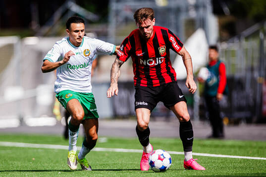 Hammarbys Amin Boudri och Brommapojkarnas Rasmus Örqvist