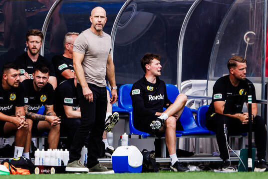 Hammarbys tränare Henrik Rydström deppar