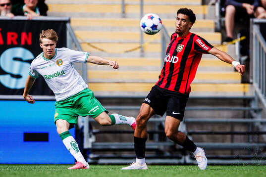 Hammarbys Oliver Jordan Hagen och Brommapojkarnas Kevin