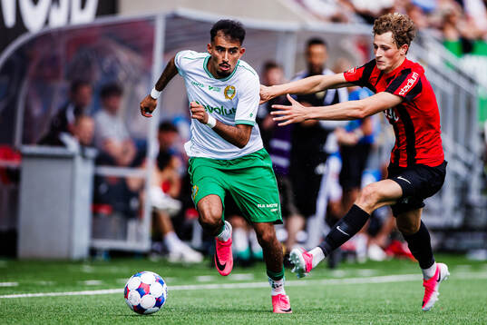 Hammarbys Montader Madjed och Brommapojkarnas  Atle Wahlund