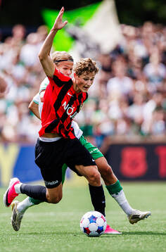 Brommapojkarnas Atle Wahlund och Hammarbys Markus Karlsson