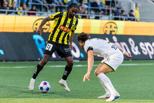 Häckens Harun Ibrahim och AIKs Hervé Matthys