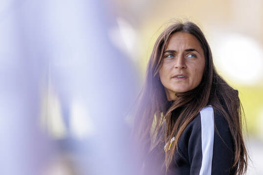 Häckens tränare Elena Sadiku