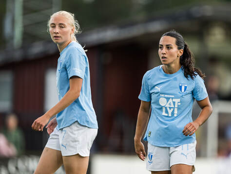 Malmö FFs Stinalisa Johansson och Vesna Milivojevic