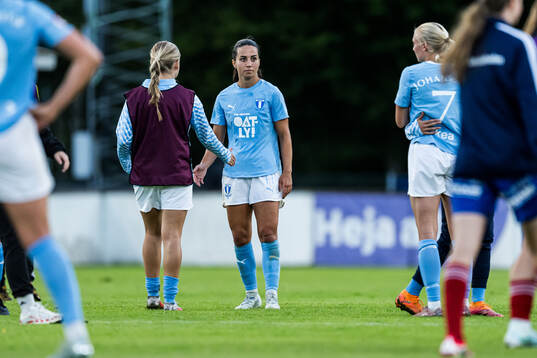 Malmö FFs Vesna Milivojevic deppar