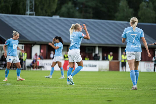 Malmö FFs Wilma Carlsson deppar
