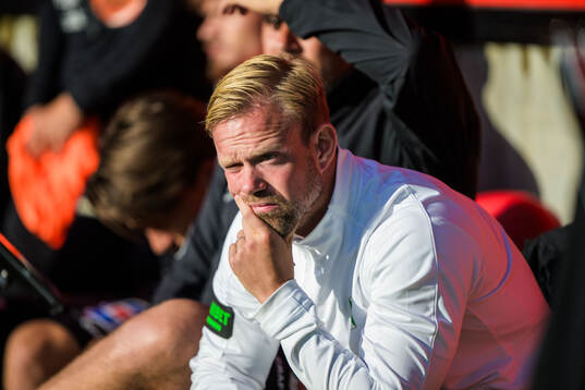 Varbergs tränare Victor Salwén
