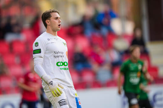 Varbergs målvakt Oscar Ekman