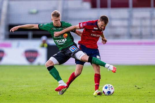 Varbergs Emil Hellman och Östers Oscar Uddenäs