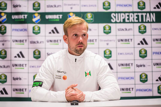 Varbergs tränare Victor Salwén