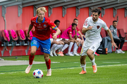 Helsingborgs Alvin Nordin och Nordic Uniteds Christian