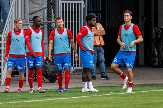 Helsingborgs Jonathan Hasselqvist, Omar Ademovic och Lino