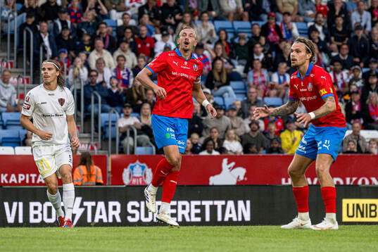 Helsingborgs Jakob Voelkerling Persson och Simon Bengtsson