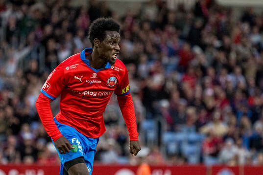 Helsingborgs Daouda Amadou jublar