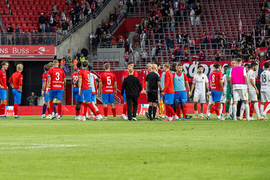 Helsingborgs spelare och Nordic Uniteds spelare