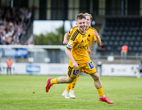 IFK Norrköpings Ryan Nelson jublar