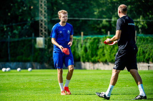 Niclas Bergmark och tränare Andreas Granqvist