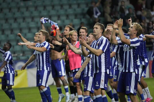 Hjörtur Hermannsson of IFK Göteborg celebrates