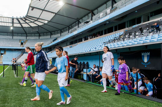 Malmö FFs Mia Persson och målvakt Zecira Musovic