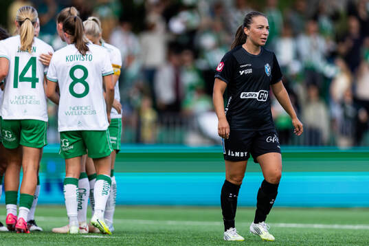 Växjö DFFs Mariann Høgh Nielsen deppar