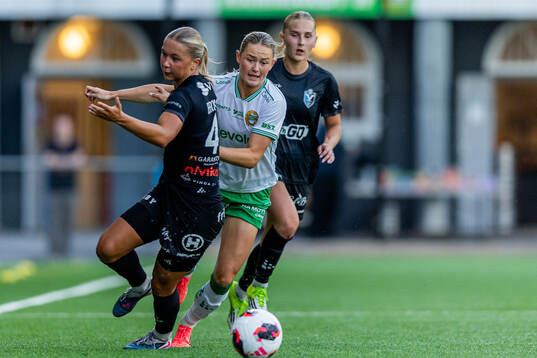 under fotbollsmatchen i Damallsvenskan mellan Hammarby och