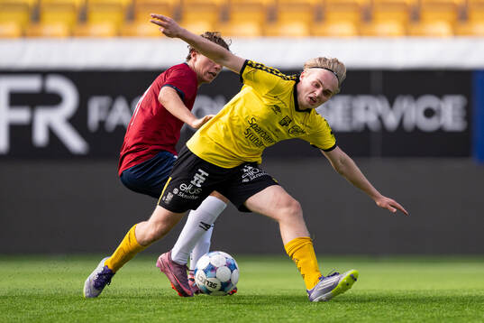 Örgrytes Calle Wiman och Elfsborgs Arvid Sandberg