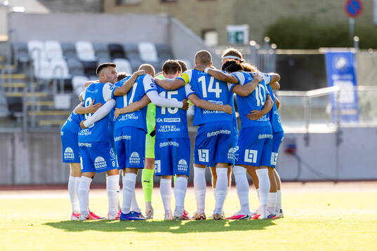 Oddevolds spelare laddar för match