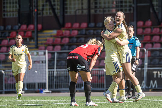 Djurgårdens Freyja Stefansdottir jublar