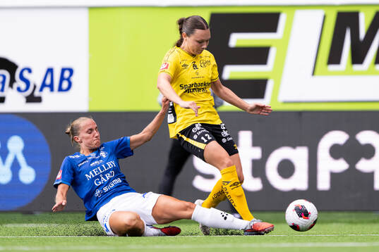 Trelleborgs Hanna Persson och Elfsborgs Hedvig Petersson