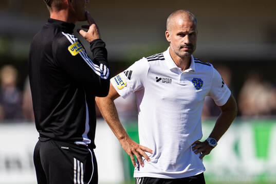 Falkenbergs tränare Christoffer Andersson